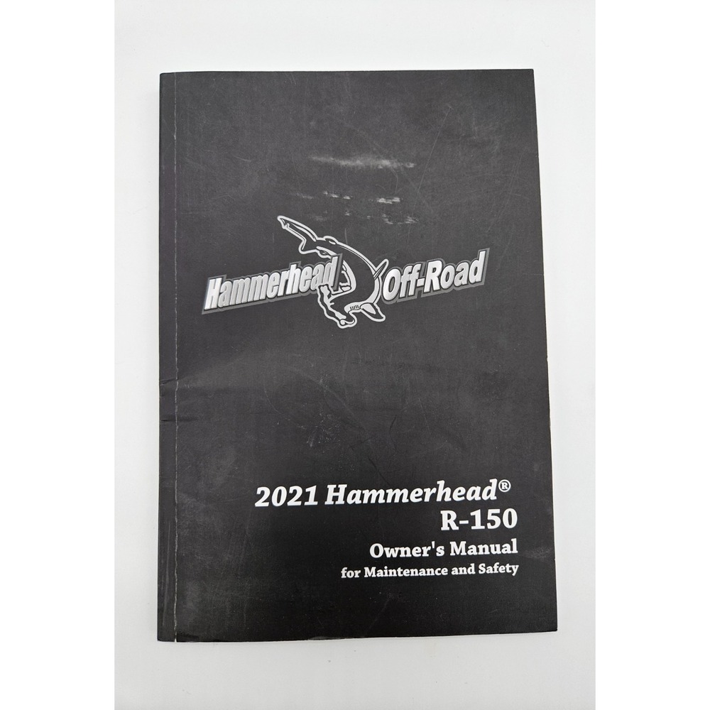 2021 Hammerhead R-150 Owner's Manual for Maintenance‎ and Safety